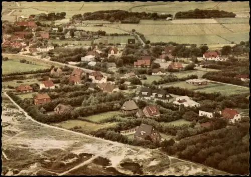 Ansichtskarte St. Peter-Ording Luftbild Ortsteil Dorf 1978