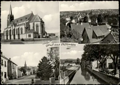 Ansichtskarte Differten Saar-Wadgassen 4 Bild Stadtansichten 1964