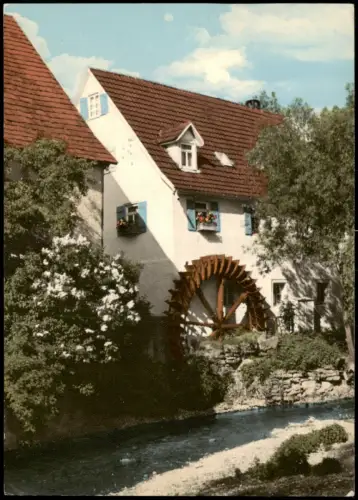 Ansichtskarte Mössingen Mühlrad der ehem. Gipsmühle Spitalgasse 1978