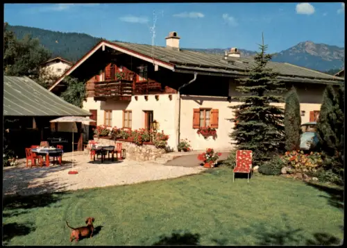 Ansichtskarte Bischofswiesen Fremdenheim Haus Mooseck 1983