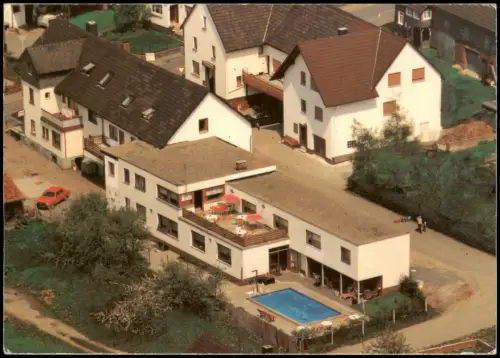 Ansichtskarte Dodenau-Battenberg (Eder) Luftbild Gasthof Pension Sassor 1979