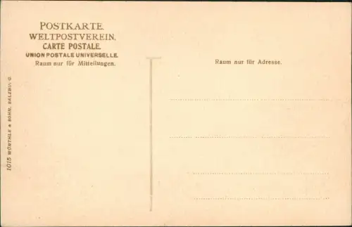Cartolina Schluderbach-Toblach Dobbiaco Ortsansicht mit Croda Rosa 1905