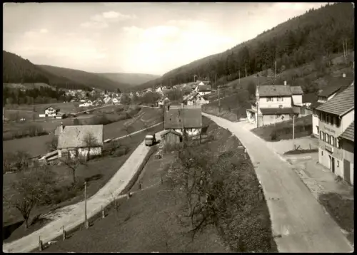Ansichtskarte Enzklösterle Straßenpartie 1977
