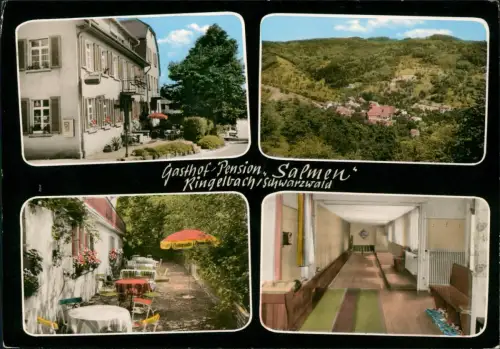 Ansichtskarte Ringelbach-Oberkirch (Baden) Gasthof Pension Salmen 1969