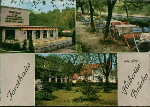 Ansichtskarte Wannsee-Berlin Forsthaus an der Hubertusbrücke 1980