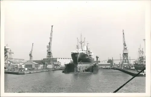 Foto  Frachtschiff Ship Siena im Hafen 1970 Privatfoto Foto