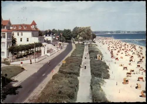 Ansichtskarte Scharbeutz Strand, Promenade 1960