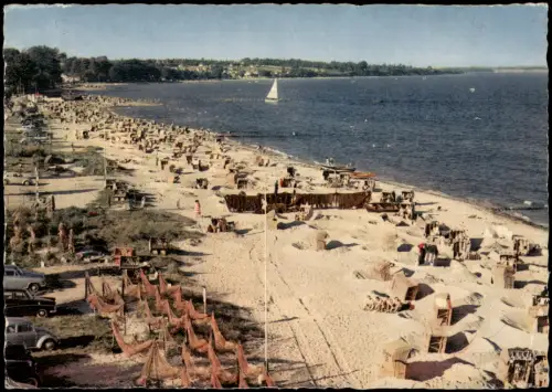 Ansichtskarte Haffkrug-Scharbeutz Partie am Ostsee Strand 1960