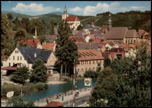 Ansichtskarte Gernsbach Stadtpartie BP Tankstelle 1971