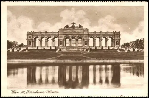 Ansichtskarte Hietzing-Wien Gloriette (Schloss Schönbrunn) 1920