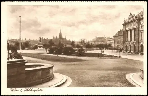 Ansichtskarte Wien Partie am Heldenplatz 1920