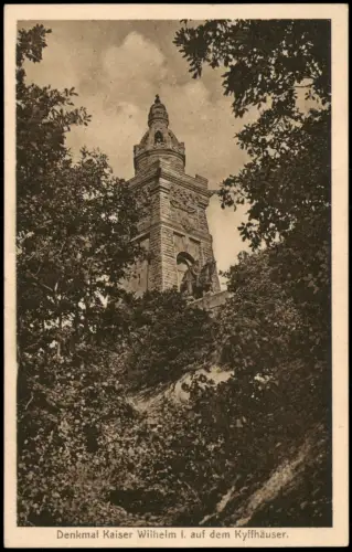 Kelbra (Kyffhäuser) Denkmal Kaiser Wilhelm I. auf dem Kyffhäuser 1920