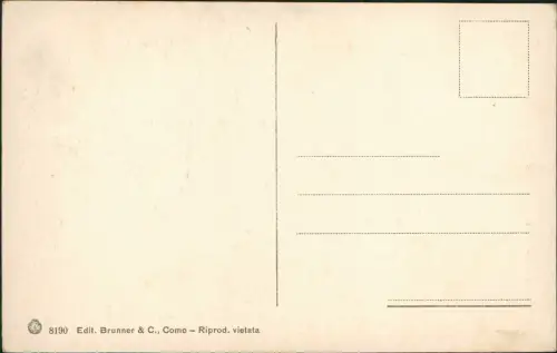 Cartolina Capri Piazza Municipio 1913