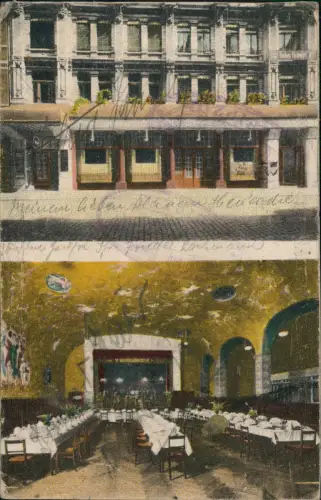 Ansichtskarte Leipzig Restaurant Metropol Gottschedstraße 13 1920