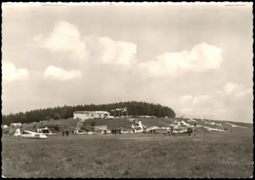 Ansichtskarte Homberg (Efze) Mosenberg Segelfluggelände - Fotokarte 1966