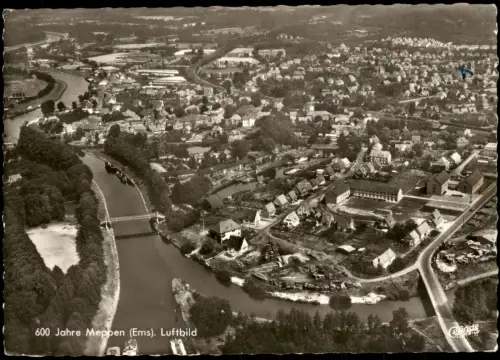 Ansichtskarte Meppen Luftbild 600 Jahre Stadt 1964