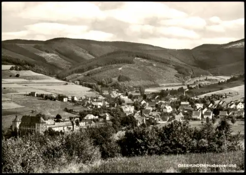 Ansichtskarte Oberhundem Totale Hochsauerland 1969