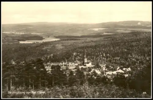 Ansichtskarte Bad Elster Panorama-Ansicht, Umgebungs-Ansicht Vogelschau 1936