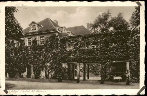 Ansichtskarte Tiefurt-Weimar Schloß Tiefurt (Castle, Thüringen) 1930