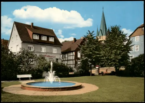 Ansichtskarte Bodenfelde Reiherbachplatz - Sparkasse 1978