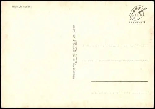 Ansichtskarte Insel Sylt Gasthaus Morsum 1972