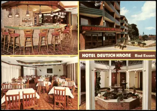 Ansichtskarte Bad Essen Haus Deutsch Krone - Bar Gastraum 1981