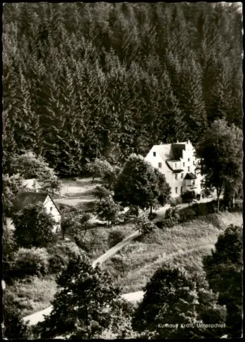 Ansichtskarte Unterachtel-Hirschbach Kurhaus Kraft - Post Diepoltsdorf 1972