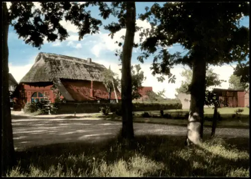 Ansichtskarte Halstrup-Westerstede Dorfplatz 1974