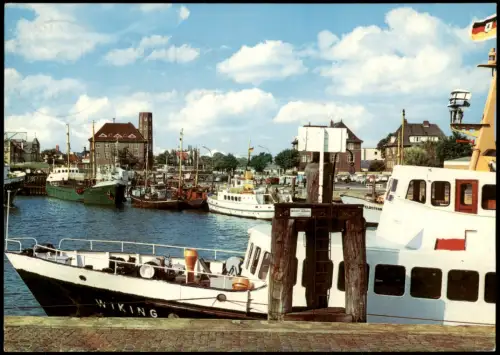 Ansichtskarte Cuxhaven Hafen und Schiffe 1975