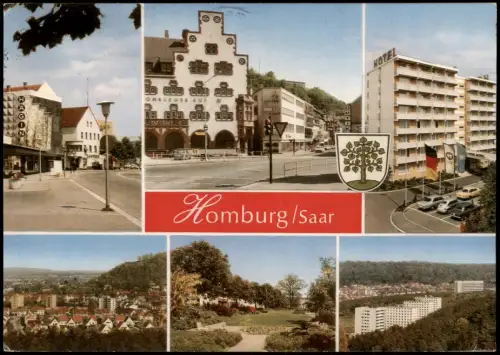 Ansichtskarte Homburg ( Saarpfalz) Stadtteilansichten Hochhäuser 1978