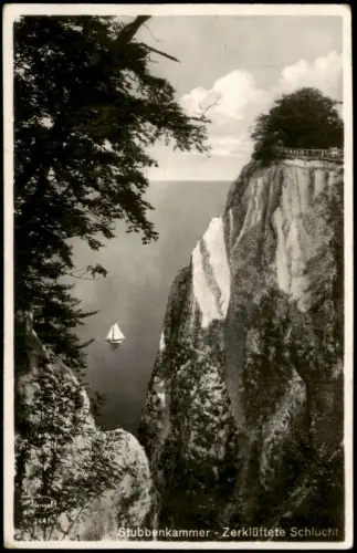 Stubbenkammer-Sassnitz Rügen Ostsee Stubbenkammer Zerklüftete Schlucht 1938