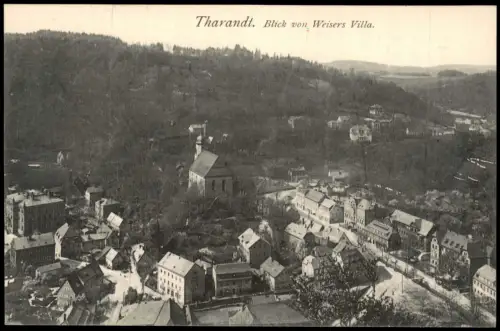 Ansichtskarte Tharandt Blick von Weisers Villa 1914