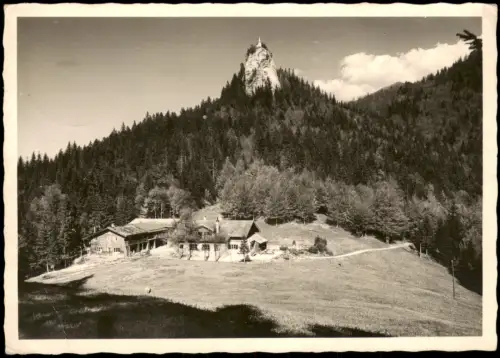 Ansichtskarte Tegernsee (Stadt) Bergasthaus Riederstein Fotokarte 1952