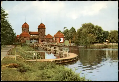 Ansichtskarte Minden Schachtschleuse 1965
