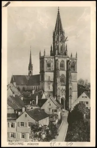 Ansichtskarte Konstanz Partie am Münster 1926