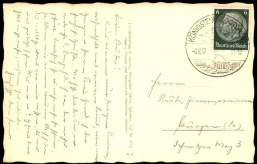Gohrisch (Sächs. Schweiz) KURORT GOHRISCH M. LILIENSTEIN 1937