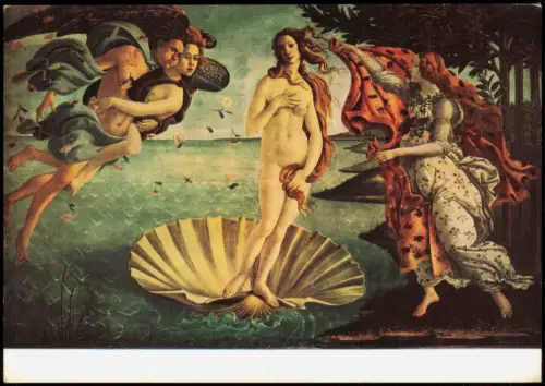 Ansichtskarte  SANDRO BOTTICELLI Geburt der Venus DDr Künstlerkarte 1970