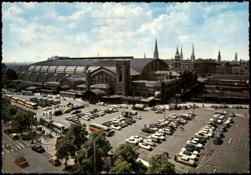 Ansichtskarte Hamburg Hauptbahnhof 1967