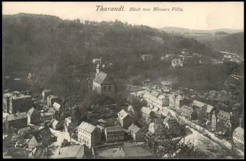 Ansichtskarte Tharandt Blick von Weisers Villa 1914
