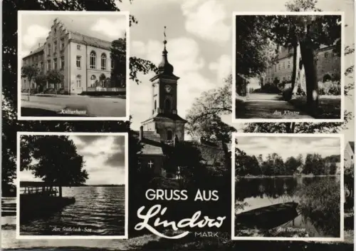 Ansichtskarte Lindow (Mark) MB Kulturhaus Kloster See 1961/1966