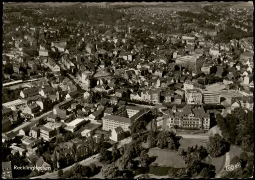 Ansichtskarte Recklinghausen Luftbild Luftaufnahme 1962
