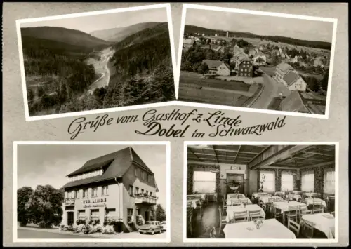 Ansichtskarte Dobel 4 Bild Gasthof zur Linde 1961