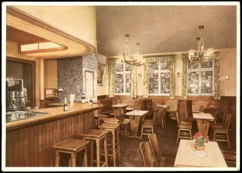 Ansichtskarte Altona-Hamburg Gastraum Fischereihafen-Restaurant 1956