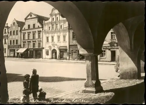Bad Landeck Lądek-Zdrój Unter den Lauben Geschäfte Mädchen 1932