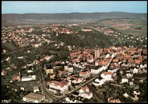 Ansichtskarte Bad Wildungen Luftbild Fliegeraufnahme 1970