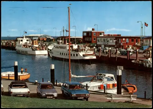 Ansichtskarte Bensersiel-Esens Hafen Fahrgastschiffe 1982