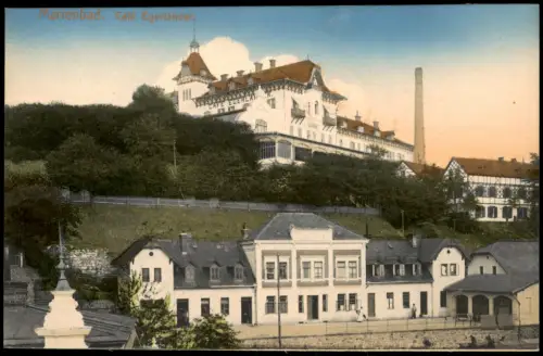 Postcard Marienbad Mariánské Lázně Cafe Egerländer 1914