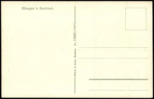 Postcard Elbogen (Eger) Loket Markt Stadt Burg 4 Bild b. Karlsbad 1914
