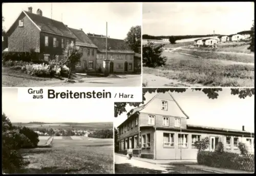 Ansichtskarte Breitenstein DDR Mehrbildkarte mit 4 Ortsansichten 1985