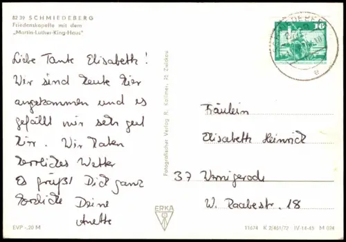 Bad Schmiedeberg Friedenskapelle mit dem MDDR-Zeit 1976/1972